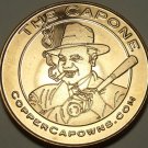 UNC .999 PURE COPPER 1 OUNCE ROUND~AL CAPPONE WITH CIGAR AND BAT~FREE SHIPPING~