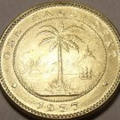 Rare Gem Unc Liberia 1937 Half Cent~1st Coin Ever Minted By Liberia~Elephant~F/S