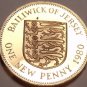 Rare Cameo Proof Jersey 1980 One New Penny~10k Minted~Free Ship~1st Year Ever~