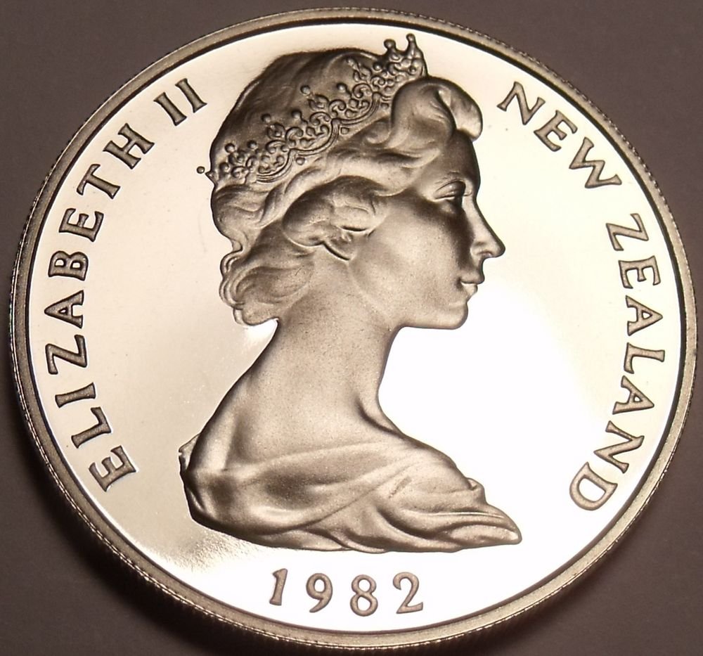 Cameo Proof New Zealand 1982 5 CentsOnly 18,000 MintedFree Shipping