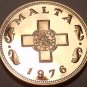 Rare Proof Malta 1976 1 Cent~1st Year~The George Cross~26,000 Minted~Free Ship