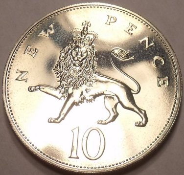 Cameo Proof Great Britain 1992 10 Pence~Small Variety~Proofs R Best Coins~Fr/Shi