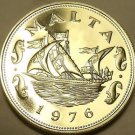 Large Rare Proof Malta 1976 10 Cents~Barge Of The Grand Master~26k Minted~Fr/Shi Large Rare Proof Malta 1976 10 Cents~Barge Of The Grand Master~26k Minted~Fr/Shi