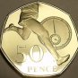 Large Cameo Proof Great Britain 2004 50 Pence~The 4 Minute Mile~Free Shipping