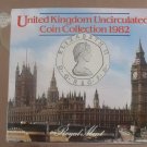 Gem Great Britain 1982 Royal Mint Issued 7 Coin Brilliant Unc Coin Set~Free Ship
