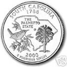 2000-P SOUTH CAROLINA BRILLIANT UNC STATE QUARTER 2000-P SOUTH CAROLINA BRILLIANT UNC STATE QUARTER