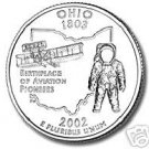 2002-D OHIO BRILLIANT UNCIRCULATED STATE QUARTER
