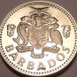 Cameo Proof Barbados 1973 25 Cents~Morgan Lewis Sugar Mill~1st Year ~Free Ship