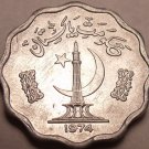 Gem Unc Pakistan 1974 10 Paisa F.A.O. Issue~1st Year Ever Minted~Free Shipping