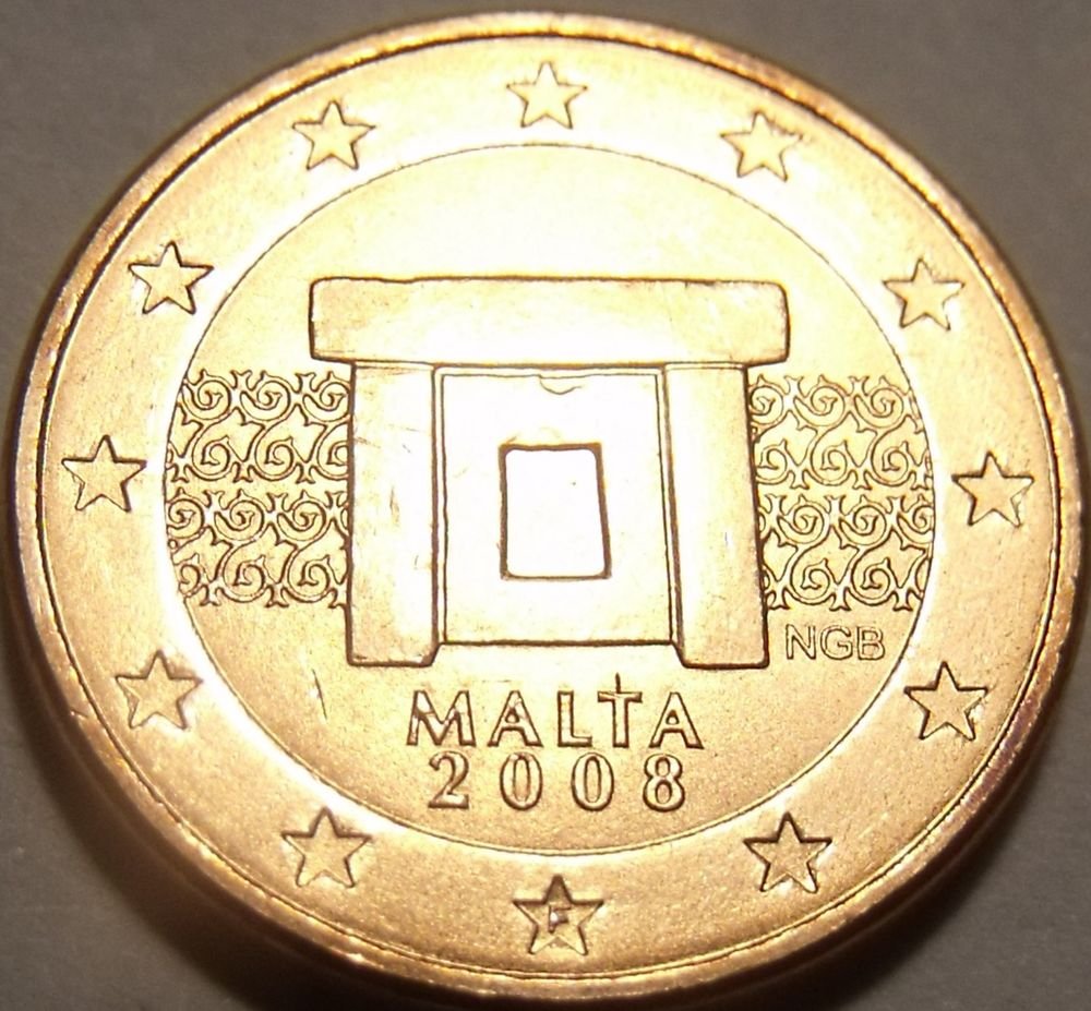 BRILLIANT UNC MALTA 2008 2-EURO CENTS~FREE SHIPPING~WOW