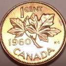 Unc Canada 1960 Maple Leaf Cent~Queen Elizabeth II~Free Shipping Unc Canada 1960 Maple Leaf Cent~Queen Elizabeth II~Free Shipping