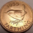 Rare Unc Great Britain 1955 Farthing~We Have Unc Farthings Diferent Years~Fr/Shi Rare Unc Great Britain 1955 Farthing~We Have Unc Farthings Diferent Years~Fr/Shi
