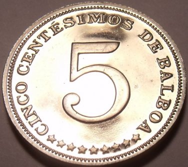 PROOF PANAMA 1973 5 CENTESIMOS~SEE ALL OUR PROOF COINS~FREE SHIPPING~