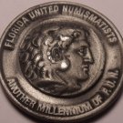 Massive Unc Pewter Florida United Numismatists 45th Annual Convention Medal~Fr/S