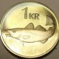 Rare Proof Iceland 1981 Krona~Only 15,000 Minted~Cod Fish~We Have Proofs~Fr/Ship