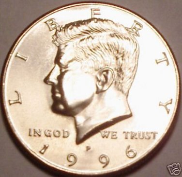 GEM BU 1996-P KENNEDY HALF DOLLAR~WE HAVE KENNEDYS~FR/S