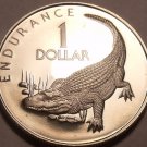 Extremely Rare Proof Guyana 1979 F.A.O Dollar~Caiman~Only 3,547 Minted~Free Ship Extremely Rare Proof Guyana 1979 F.A.O Dollar~Caiman~Only 3,547 Minted~Free Ship