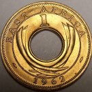Gem Uncirculated East Africa 1962-H Cent~Hole In Center~Free Shipping