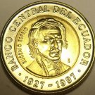 Gem Unc Bi-Metal Ecuador 1997 1,000 Sucres~70th Anniversary Central Bank~Free Sh