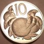 Proof Cook Islands 1975 10 Cents~Orange Tree~Only 21,000 Minted~Free Shipping