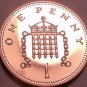 Super Cameo Proof Great Britain 2001 Penny~Badge Of Henry II~Awesome~Free Ship
