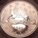 Proof Canada 1980 Voyageur Dollar~See Why Proofs Are Best Coins~Free Shipping