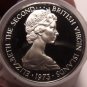 Roll (20 Coins) Large Proof British Virgin Islands 1973 25 Cents~Cuckoo~Free/Shi
