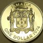 MASSIVE JAMAICA PROOF 1974 DOLLAR~PRIME MINISTER~FR/SH~