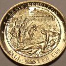 1786~SHAYS REBELLION~RELIGIOUS FREEDOM~MASSIVE FRANKLIN MINT BRONZE~FREE SHIP~ 1786~SHAYS REBELLION~RELIGIOUS FREEDOM~MASSIVE FRANKLIN MINT BRONZE~FREE SHIP~
