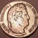 Massive Silver France 1832-B 5 Francs~Louis Philippei I~Free Shipping Massive Silver France 1832-B 5 Francs~Louis Philippei I~Free Shipping