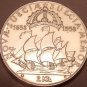 Gem Unc Silver Sweden 1938 2 Kronor~The Calmare Nyckel~Settlement Of Deleware~FS