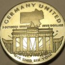 Massive Gem Unc Marshall Islands 1990-M 5 Dollars~Germany Unification~Free Ship