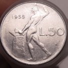 CIRC ROLL (35 COINS) ITALY 50 LIRE COINS~1950'S-60'S-70'S~VULCAN AT ANVIL~FR/SHI