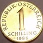 PROOF AUSTRIA 1986 1 SCHILLING~CHECK R STORE~FREE SHIP