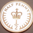 Gem Cameo Proof Great Britain 1983 Half Penny~108,000 Minted~Free Shipping