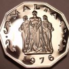 Massive Rare Proof Malta 1976 50 Cents~The Great Seige Monument~26k Minted~Fr/Sh