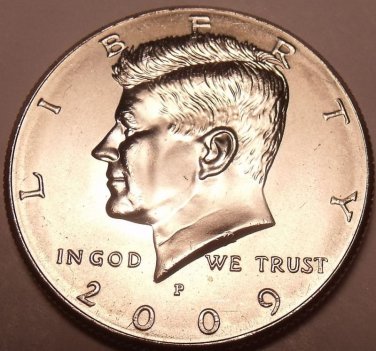 BRILLIANT UNCIRCULATED 2009-P KENNEDY HALF~~FREE SHIP~~