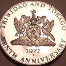 Massive Proof Trinidad & Tobago 1972 Dollar~10th Anniversary of Independence~F/S