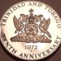 Massive Proof Trinidad & Tobago 1972 Dollar~10th Anniversary of Independence~F/S