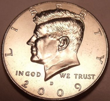 BRILLIANT UNCIRCULATED 2009-D KENNEDY HALF~~FREE SHIP~~