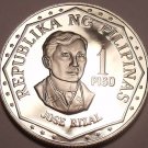 HUGE PROOF CAMEO PHILLIPINES 1975 1 PISO~FREE SHIPPING~
