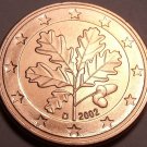 GEM UNC 2002-D GERMANY 5-EURO CENTS OAK LEAVES MUNICH MINT~FREE SHIPPING~