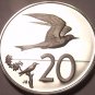 Large Proof Cook Islands 1974 20 Cents~Fairy Tern~7,300 Minted~Free Shipping