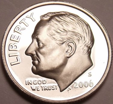 2006-S PROOF CAMEO AWESOME ROOSEVELT DIME~FREE SHIPPING