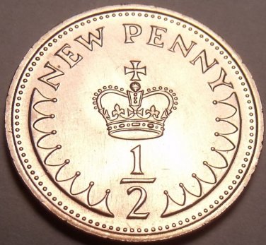 Scarce Proof Great Britain 1974 Half Penny~100,000 Minted~Free Shipping