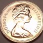 Scarce Proof Great Britain 1973 Half New Penny~100,000 Minted~Free Shipping