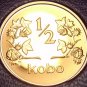 Rare Proof Nigeria 1973 Half Kobo~1st & Only Year In Proof~10k Minted~Free Ship