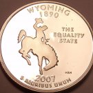 Cameo Proof 2007-S Wyoming State Quarter~We Have Every State Quarter~Free Ship~ Cameo Proof 2007-S Wyoming State Quarter~We Have Every State Quarter~Free Ship~