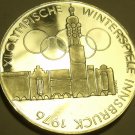 MASSIVE SILVER PROOF AUSTRIA 1974 100 SCHILLING~OLYMPICS IN INNSBRUCK~FREE SHIP