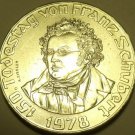 HUGE GEM UNC SILVER AUSTRIA 1978 50 SCHILLING~DEATH OF FRANZ SCHUBERT~FREE SHIP~